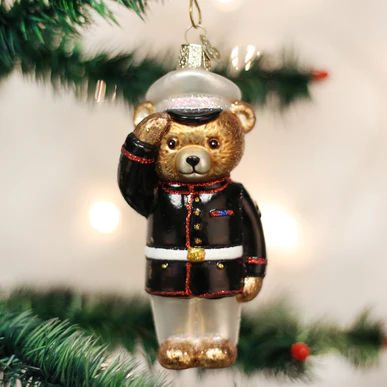 Load image into Gallery viewer, Marine Bear Ornament
