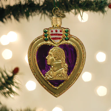 Load image into Gallery viewer, Purple Heart Ornament
