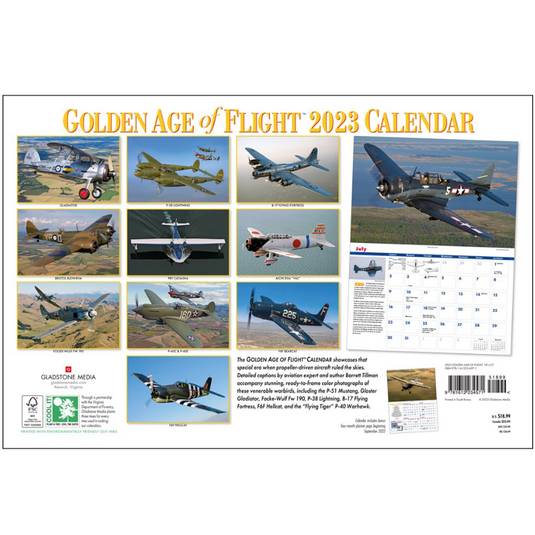 Golden Age of Flight 2023 Wall Calendar