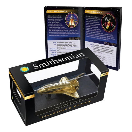 Smithsonian Gold Space Shuttle in Collector's Case