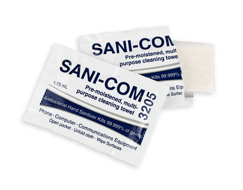 Sani-Com Wipes Single Use Towelettes | SC3205C