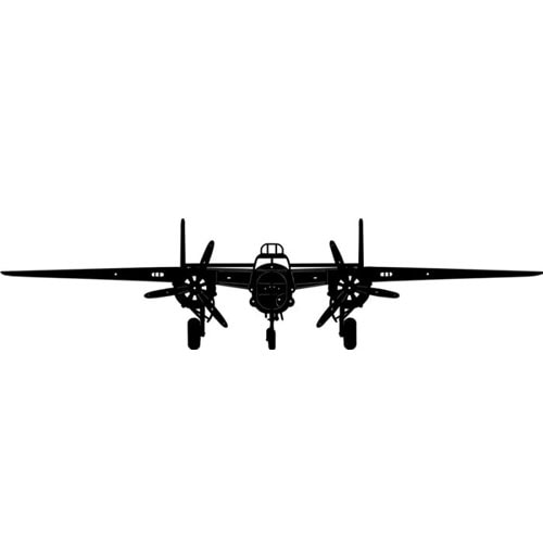 B-25 MITCHELL SILHOUETTE SIGN - PS383