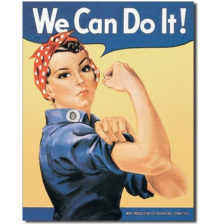 Rosie the Riveter Tin Sign