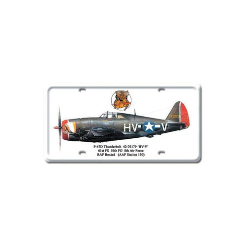 P-47D Thunderbolt License Plate - DP014