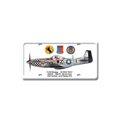 P-51 Mustang License Plate - BBD - DP010
