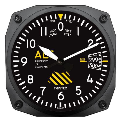6" 30th Anniversary Altimeter Instrument Style Clock (NEW)
