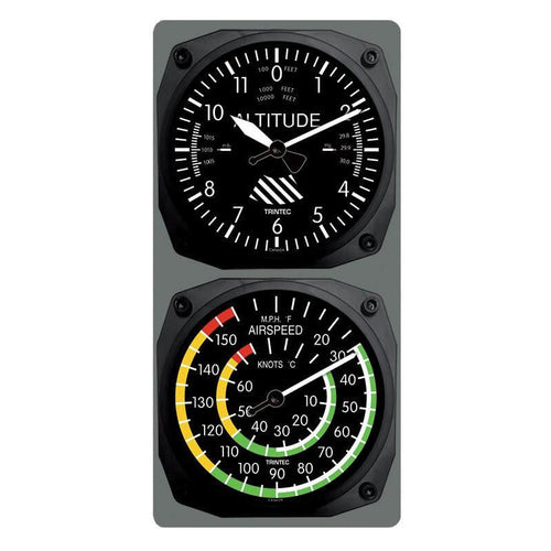 Classic Altimeter/Airspeed Clock & Thermometer Set