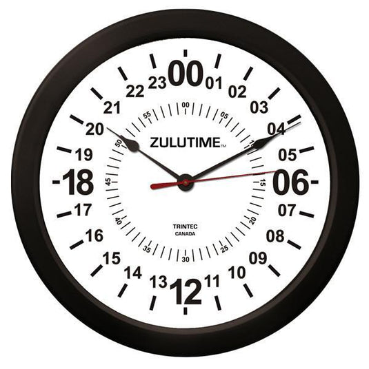 14" ZULUTIME™ 24-Hour Clock - Select Color