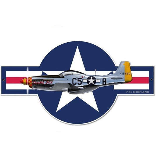 P-51 Mustang Vintage Metal Sign - SM574