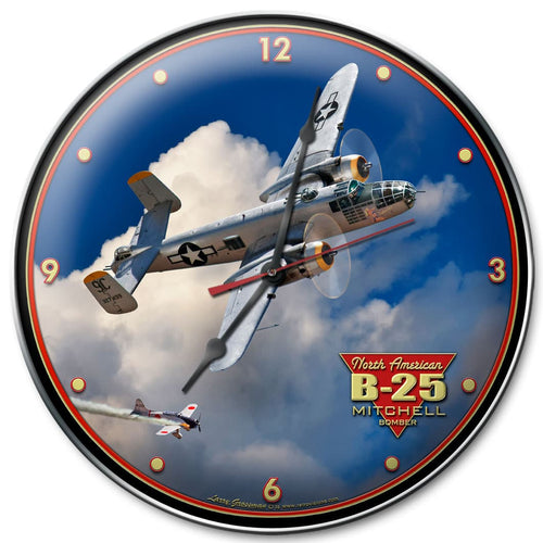 B-25 Mitchell Bomber Clock - LG711